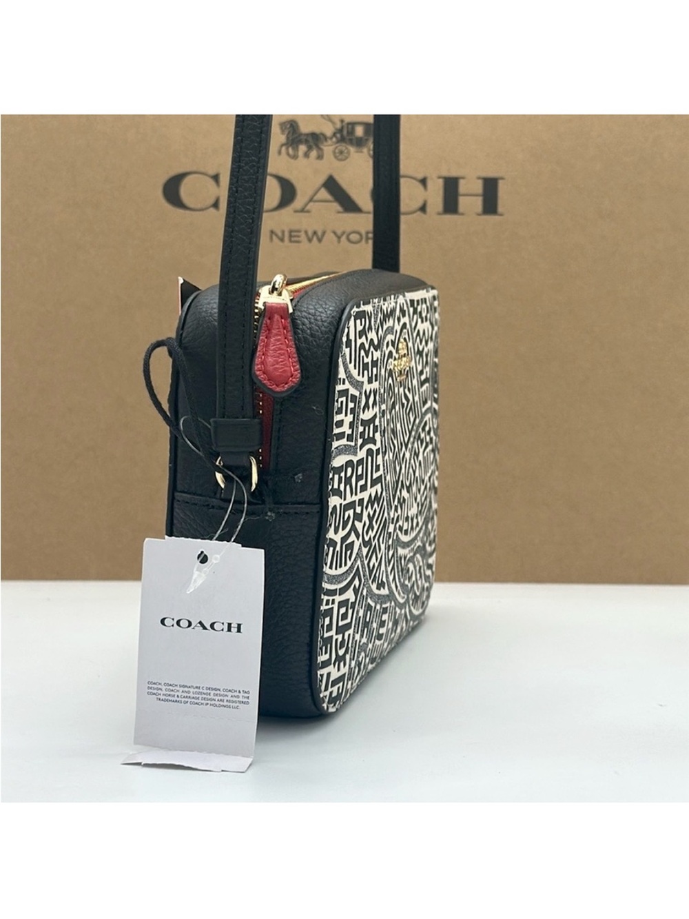 COACH Disney Mickey
Mouse x Keith Haring Mini
Leather Camera Bag - Picture 5 of 16